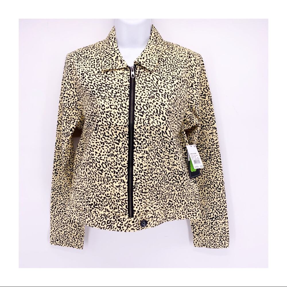 NEW Volcom Frochickie Leopard Print Jacket Sz S - Picture 6 of 14